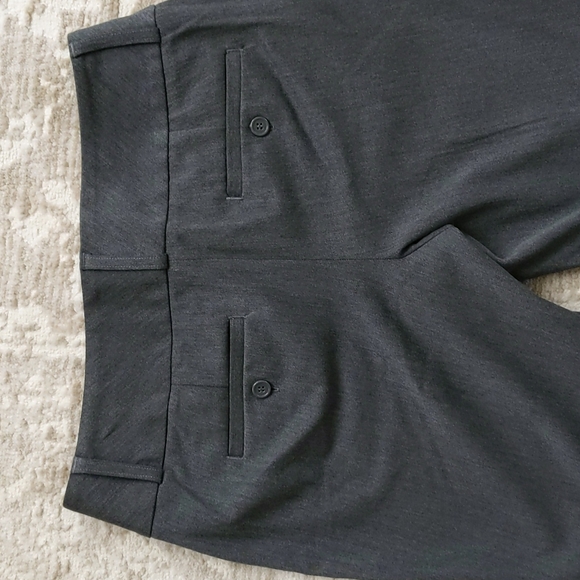 Express Editor Heathered Viscose Blend Trouser Pants 6 Gray - Picture 8 of 16